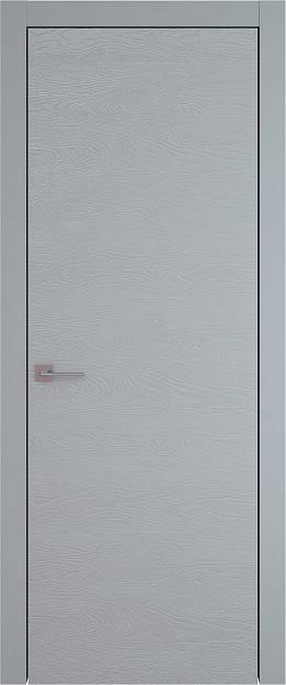Межкомнатная дверь Tivoli А-5, цвет - Серебристо-серая эмаль по шпону (RAL 7045), Без стекла (ДГ)