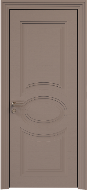 Межкомнатная дверь Florencia Neo Classic Scalino, цвет - Серая стяжка эмаль по шпону (RAL 060-60-05), Без стекла (ДГ)