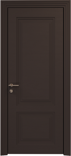 Межкомнатная дверь Dinastia Neo Classic Scalino, цвет - Чёрный Базальт эмаль по шпону (RAL 040-30-05), Без стекла (ДГ)