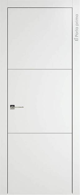 Межкомнатная дверь Tivoli В-2, цвет - Белый ST, Без стекла (ДГ)