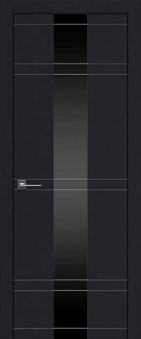 Дверь Tivoli Ж-4 Черная эмаль (RAL 9004) со стеклом