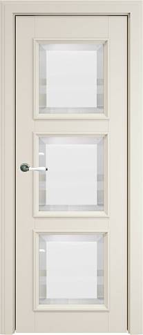 Дверь Milano Porta Classic LUX Жемчужная эмаль (RAL 1013) со стеклом