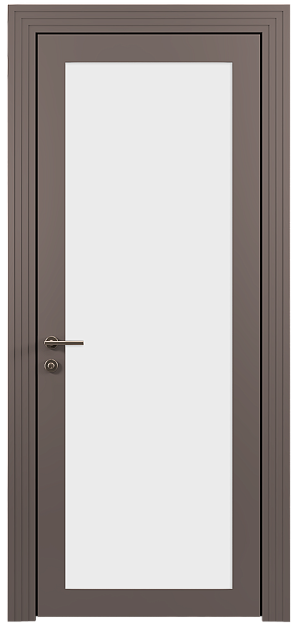 Межкомнатная дверь Tivoli З-1, цвет - Теплый Серый эмаль (RAL 040-60-05), Со стеклом (ДО)