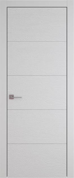 Межкомнатная дверь Tivoli Д-2, цвет - Серая эмаль по шпону (RAL 7047), Без стекла (ДГ)