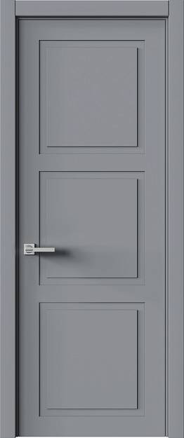 Межкомнатная дверь Tivoli Л-5, цвет - Серебристо-серая эмаль (RAL 7045), Без стекла (ДГ)