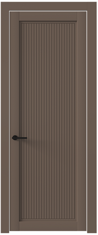 Дверь Tivoli З-2 Коричневый Тик эмаль (RAL 050-50-10) без стекла