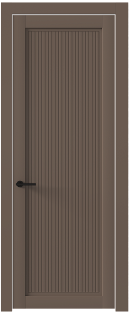 Межкомнатная дверь Tivoli З-2, Без стекла (ДГ), цвет - Коричневый Тик эмаль (RAL 050-50-10)