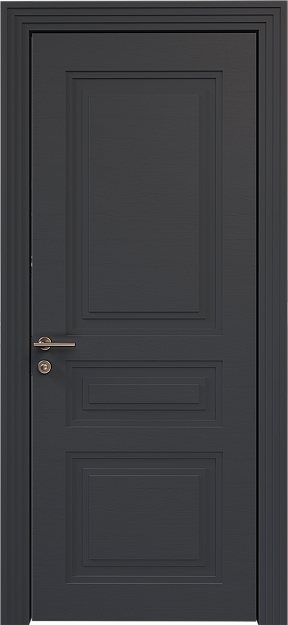 Межкомнатная дверь Imperia-R Neo Classic Scalino, цвет - Графитово-серая эмаль по шпону (RAL 7024), Без стекла (ДГ)
