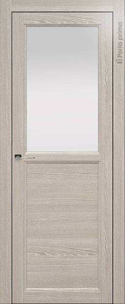 Межкомнатная дверь Sorrento-R Б1, цвет - Серый дуб, Со стеклом (ДО)