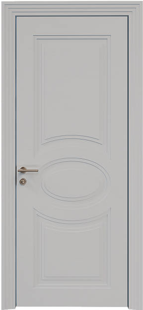 Межкомнатная дверь Florencia Neo Classic Scalino, цвет - Серая эмаль по шпону (RAL 7047), Без стекла (ДГ)