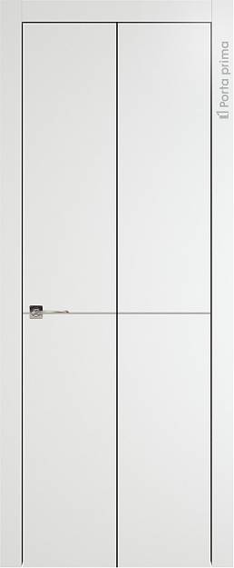 Межкомнатная дверь Tivoli Б-2 Книжка, цвет - Белая эмаль (RAL 9003), Без стекла (ДГ)