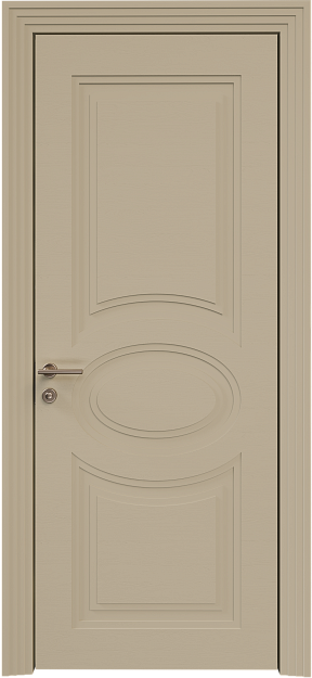 Межкомнатная дверь Florencia Neo Classic Scalino, цвет - Серое Льняное волокно эмаль по шпону (RAL 075-70-10), Без стекла (ДГ)