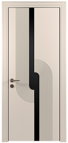 Дверь Cascato Moderno Бежевая эмаль (RAL 9010) без стекла