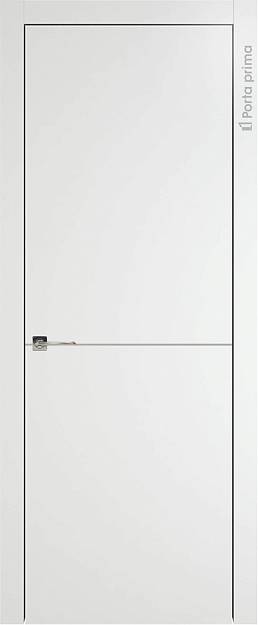 Межкомнатная дверь Tivoli Б-2, цвет - Белый ST, Без стекла (ДГ)