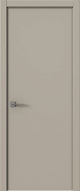 Межкомнатная дверь Tivoli А-5, цвет - Серо-оливковая эмаль (RAL 7032), Без стекла (ДГ)