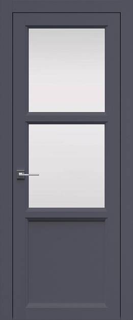 Межкомнатная дверь Sorrento-R Б2, цвет - Антрацит ST, Со стеклом (ДО)