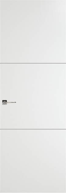 Межкомнатная дверь Tivoli В-2 Невидимка, цвет - Белая эмаль (RAL 9003), Без стекла (ДГ)