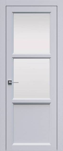 Межкомнатная дверь Sorrento-R Б2, цвет - Белый ST, Со стеклом (ДО)