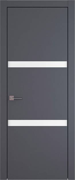 Межкомнатная дверь Tivoli В-4, цвет - Антрацит ST, Без стекла (ДГ)