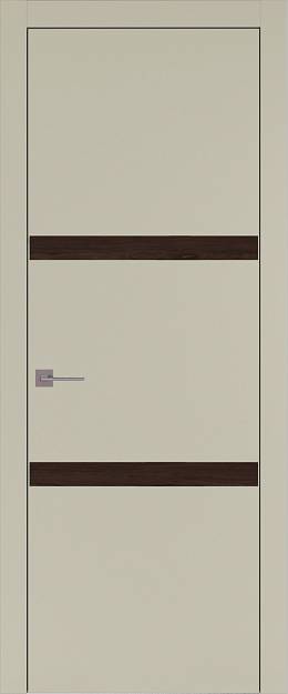 Межкомнатная дверь Tivoli В-4, цвет - Серо-оливковая эмаль (RAL 7032), Без стекла (ДГ)