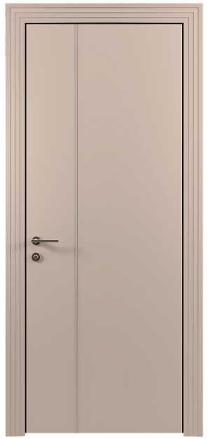 Межкомнатная дверь Tivoli В-1, цвет - Грязный Белый эмаль (RAL 070-90-05), Без стекла (ДГ)