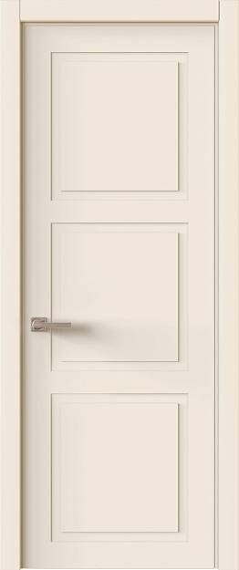 Межкомнатная дверь Tivoli Л-5, цвет - Бежевая эмаль (RAL 9010), Без стекла (ДГ)