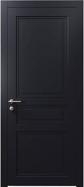 Межкомнатная дверь Imperia-R Neo Classic, цвет - Черная эмаль (RAL 9004), Без стекла (ДГ)
