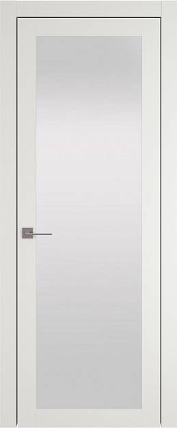 Межкомнатная дверь Tivoli З-4, цвет - Бежевая эмаль (RAL 9010), Со стеклом (ДО)