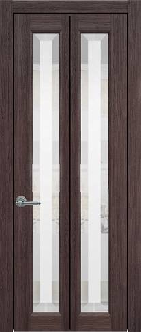 Дверь Domenica Книжка Porta Classic Венге Нуар со стеклом
