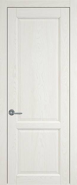 Межкомнатная дверь Dinastia, цвет - Белый ясень (nano-flex), Без стекла (ДГ)