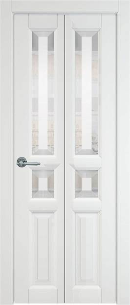 Межкомнатная дверь Porta Classic Imperia-R, цвет - Белая эмаль (RAL 9003), Со стеклом (ДО)