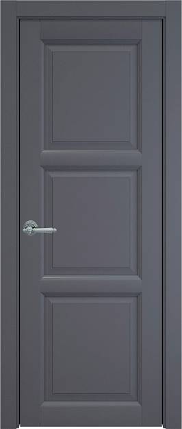 Межкомнатная дверь Milano, цвет - Графитово-серая эмаль (RAL 7024), Без стекла (ДГ)