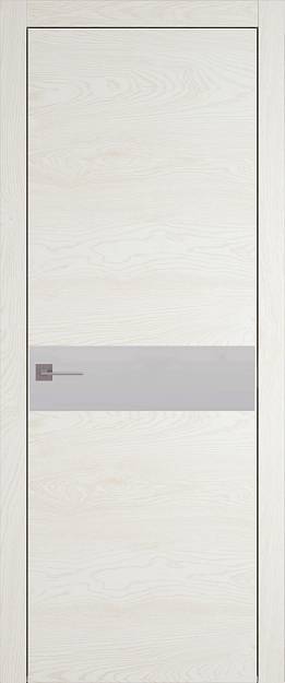Межкомнатная дверь Tivoli И-4, цвет - Белый ясень (nano-flex), Без стекла (ДГ)