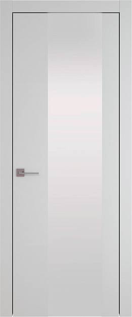 Межкомнатная дверь Tivoli Е-1, цвет - Лайт-грей ST, Со стеклом (ДО)