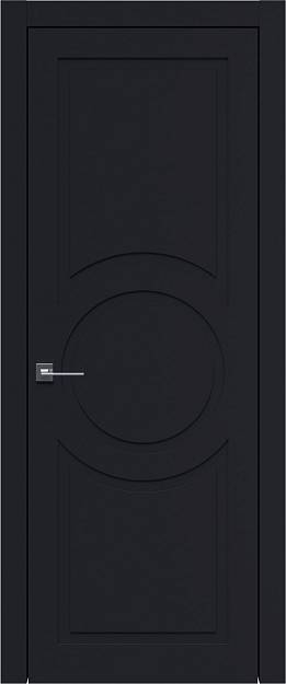 Межкомнатная дверь Tivoli М-5, цвет - Черная эмаль (RAL 9004), Без стекла (ДГ)