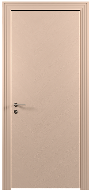 Межкомнатная дверь Tivoli Л-1, цвет - Серый цемент эмаль по шпону (RAL 060-70-10), Без стекла (ДГ)
