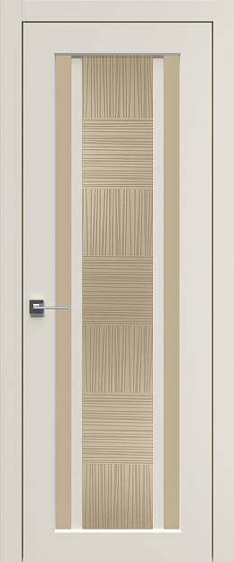 Межкомнатная дверь Palazzo, цвет - Магнолия ST, Со стеклом (ДО)