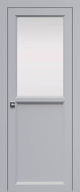 Межкомнатная дверь Sorrento-R Б1, цвет - Лайт-грей ST, Со стеклом (ДО)
