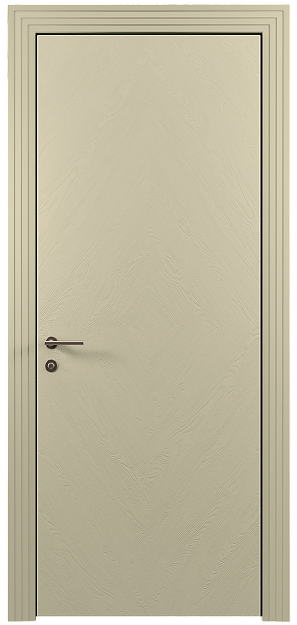 Межкомнатная дверь Tivoli К-1, цвет - Серо-оливковая эмаль по шпону (RAL 7032), Без стекла (ДГ)