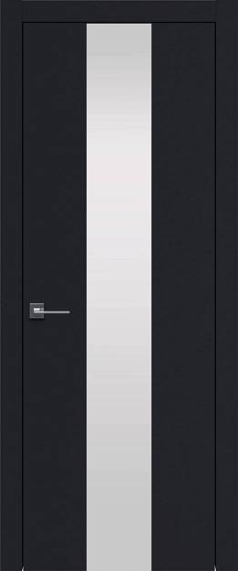 Межкомнатная дверь Tivoli Ж-5, цвет - Черная эмаль (RAL 9004), Со стеклом (ДО)
