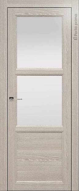 Межкомнатная дверь Sorrento-R Б2, цвет - Серый дуб, Со стеклом (ДО)