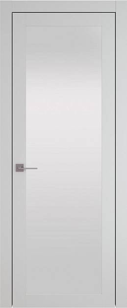 Межкомнатная дверь Tivoli З-4, цвет - Серая эмаль (RAL 7047), Со стеклом (ДО)
