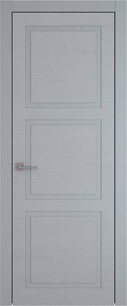 Межкомнатная дверь Tivoli Л-5, цвет - Серебристо-серая эмаль по шпону (RAL 7045), Без стекла (ДГ)