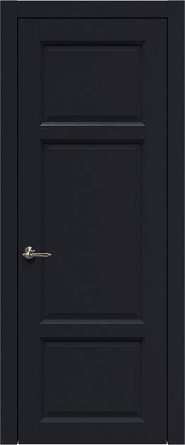 Межкомнатная дверь Siena, цвет - Черная эмаль (RAL 9004), Без стекла (ДГ)