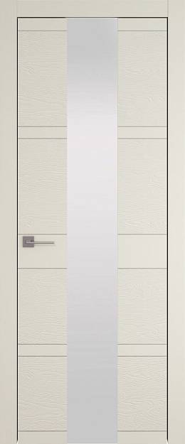 Межкомнатная дверь Tivoli Ж-2, цвет - Жемчужная эмаль-эмаль по шпону (RAL 1013), Со стеклом (ДО)