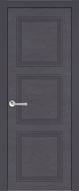 Межкомнатная дверь Milano Neo Classic, цвет - Графитово-серая эмаль по шпону (RAL 7024), Без стекла (ДГ)