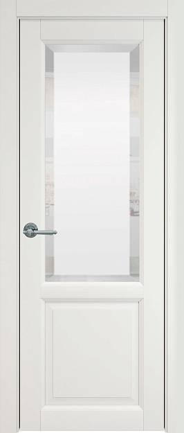 Межкомнатная дверь Dinastia, цвет - Бежевая эмаль (RAL 9010), Со стеклом (ДО)