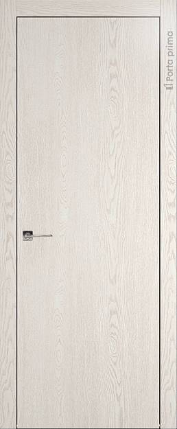 Межкомнатная дверь Tivoli А-1, цвет - Белый ясень (nano-flex), Без стекла (ДГ)