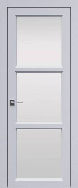 Межкомнатная дверь Sorrento-R В2, цвет - Белый ST, Со стеклом (ДО)