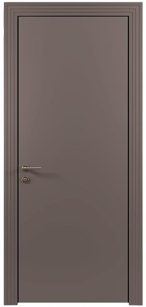 Межкомнатная дверь Tivoli К-1, цвет - Теплый Серый эмаль по шпону (RAL 040-60-05), Без стекла (ДГ)